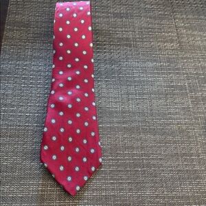 Valente 100% silk Elegant Red Patterned Men's Tie